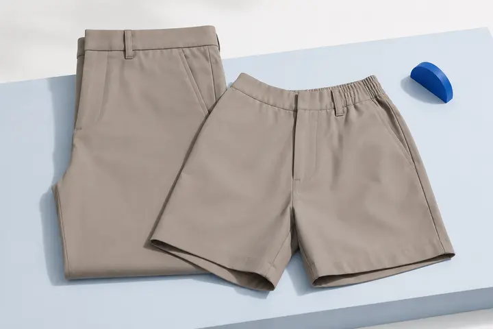 Pants & Shorts category still life